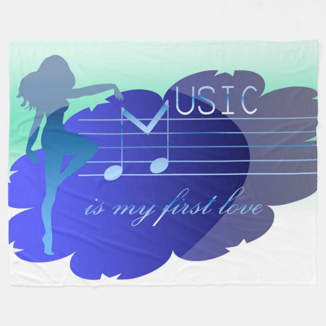 Couverture Polaire Musique (Devant (Horizontal))