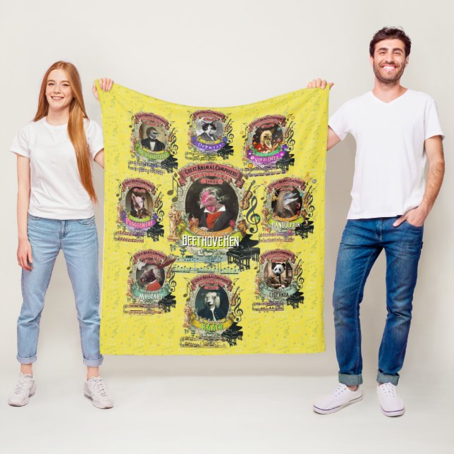 Couverture Polaire Musique classique de grands compositeurs animaux (En situation)