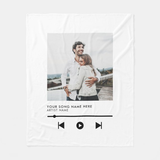 Couverture Polaire Musique Couple Love (Devant)