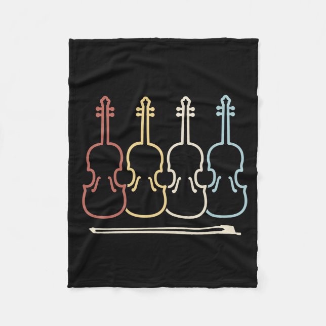 Couverture Polaire Musique de violon (Devant)