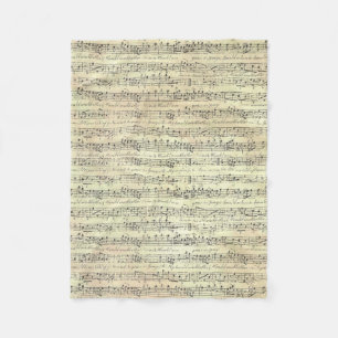 Couverture Polaire musique Note Musique Motif Thème Fleece Blanket