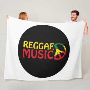 Couverture Polaire Musique reggae - model2b-circle-black