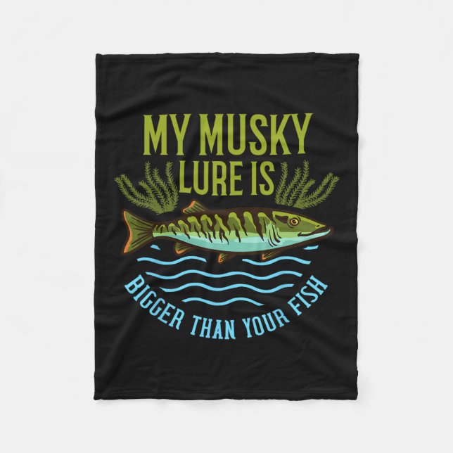 Couverture Polaire Musky Fishing Cadeau Muskie Lure Muskellunge (Devant)