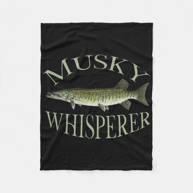 Couverture Polaire Musky Muskellunge Fish Illustration Art Fishing An (Devant)
