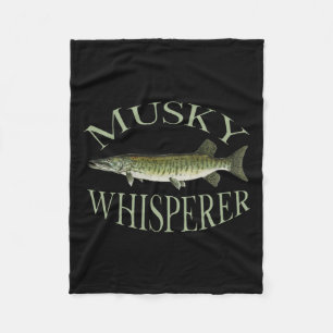 Couverture Polaire Musky Muskellunge Poisson Illustration Art Pêche E