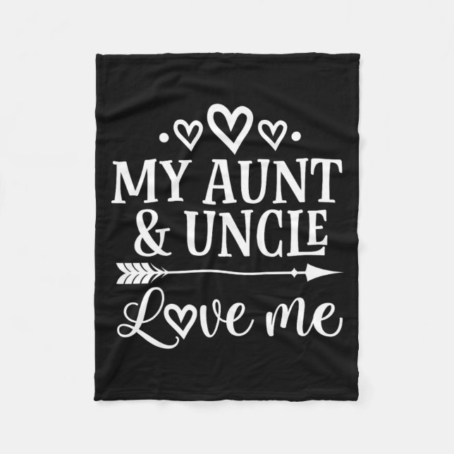 Couverture Polaire My Aunt And Uncle Love Me Niece  (Devant)