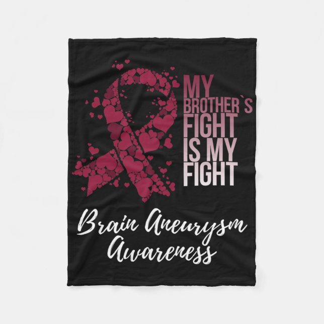 Couverture Polaire My Brother’s Fight Is My Fight Brain Aneurysm Awar (Devant)