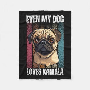 Couverture Polaire My Dog Loves Kamala Carlin Loves