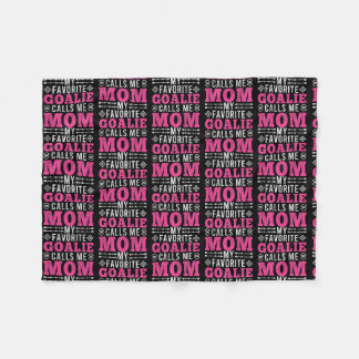 Couverture Polaire My Favorite Goalie Calls Me Mom Soccer Mom