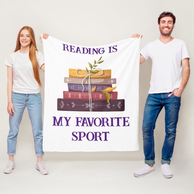 Couverture Polaire My favorite sport is reading (En situation)