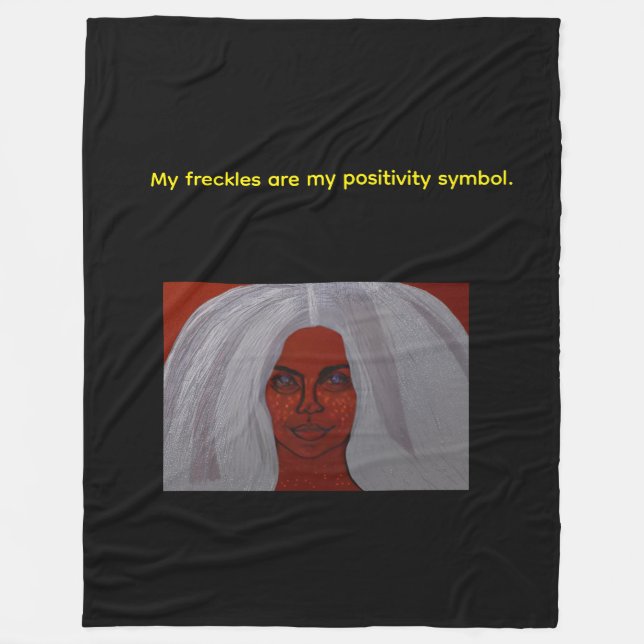 Couverture Polaire My Freckles Are My Positivity Symbol  (Devant)