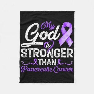 Couverture Polaire My God Is Stronger Than Pancreatic Breast Cancer A