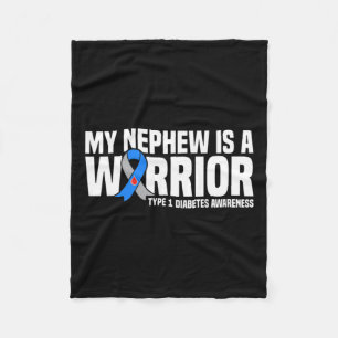 Couverture Polaire My Nephew Est Un Guerrier Type 1 Sensibilisation a