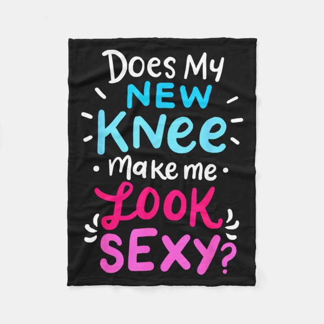 Couverture Polaire My New Knee Gift Funny Knee Replacement Surgery Jo (Devant)