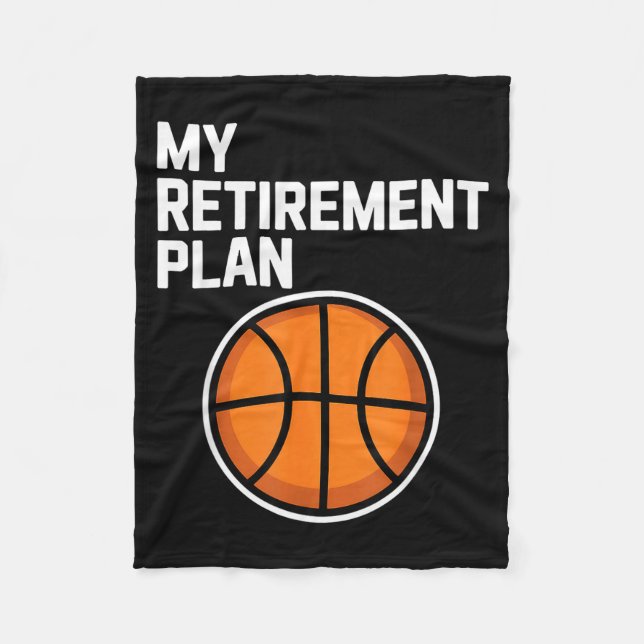 Couverture Polaire My Retirement Plan Basketball Srts Lover Fan  (Devant)