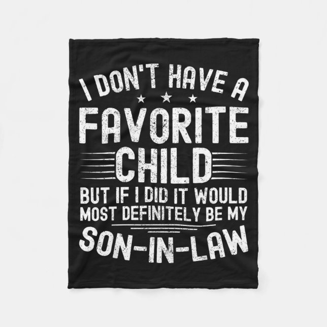 Couverture Polaire My Son In Law Is My Favorite Child Funny Family Hu (Devant)