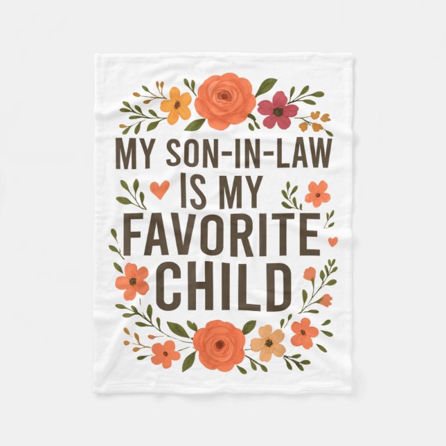 Couverture Polaire My Son In Law Is My Favorite Child Funny Family Ma (Devant)