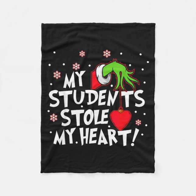Couverture Polaire My Students Stole My Heart School Teacher Funny Ch (Devant)
