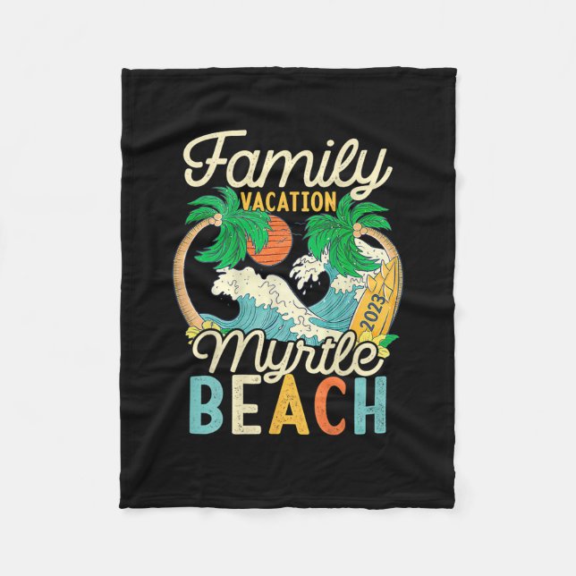 Couverture Polaire Myrtle Beach Famille Vacation 2023 Correspondant R (Devant)