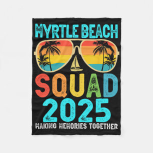 Couverture Polaire Myrtle Beach Squad 2025 Vacation Friends Family Ma