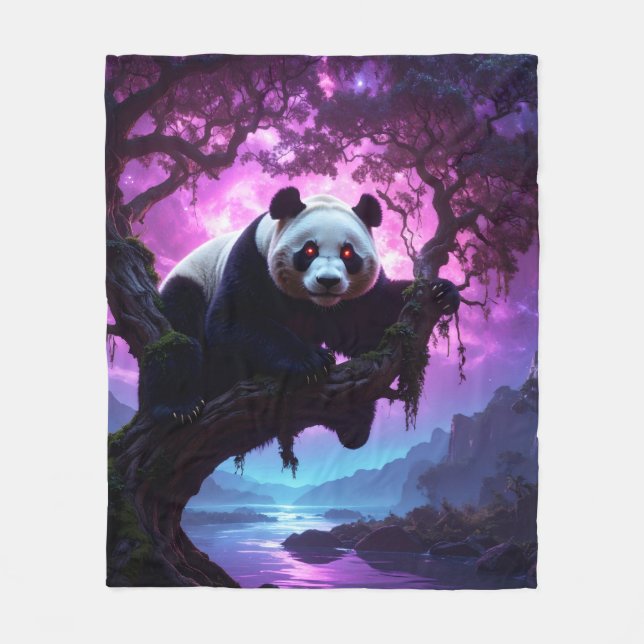 Couverture Polaire Mystic Forest Panda (Devant)