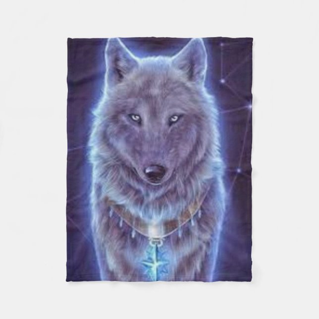 Couverture Polaire Mystic Wolf (Devant)