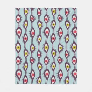 Couverture Polaire Mystical Eyes Motif - Psychedelic Trippy Design