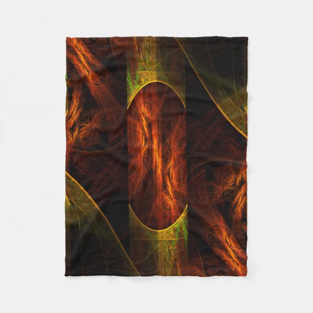 Couverture Polaire Mystique Jungle (Devant)
