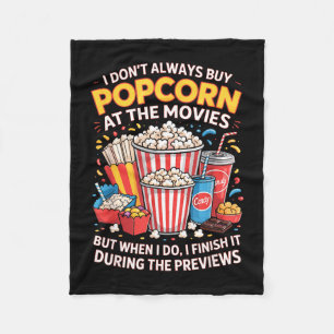 Couverture Polaire N'achetez pas de pop-corn film nourriture de ciném