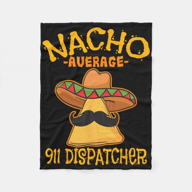 Couverture Polaire Nacho Appelant 911 Mexicain Messager Cin (Devant)