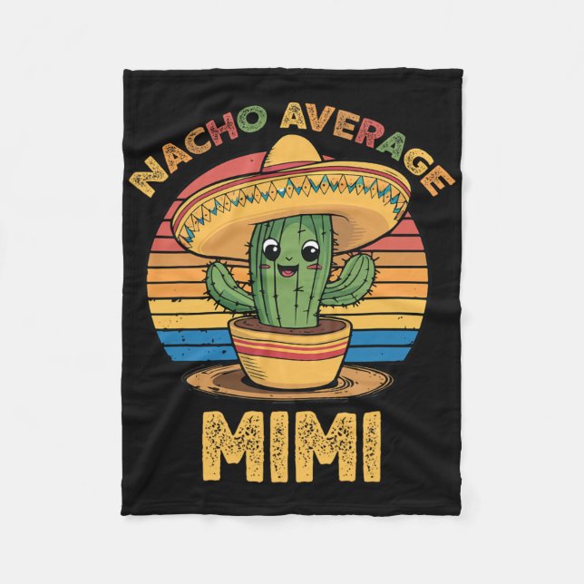 Couverture Polaire Nacho Average Mimi appariement mexicain Cinco De M (Devant)