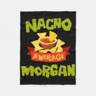 Couverture Polaire Nacho Average Morgan Drôle Anniversaire Personnali
