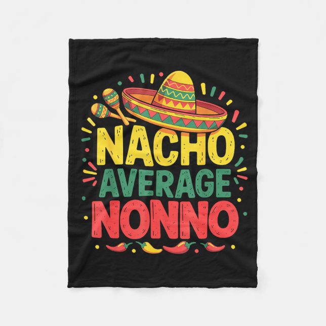 Couverture Polaire Nacho Average Nonno Cinco De Mayo Fête Des Pères (Devant)