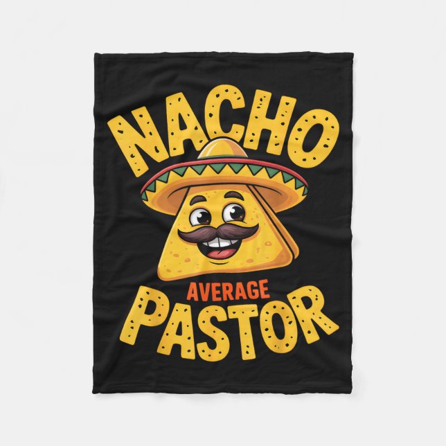 Couverture Polaire Nacho Average Pastor Funny Christian  (Devant)
