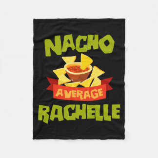 Couverture Polaire Nacho Average Rachelle Funny Birthday personnalisé