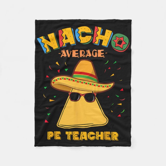 Couverture Polaire Nacho Moyen Pe Enseignant Cinco De Mayo (Devant)