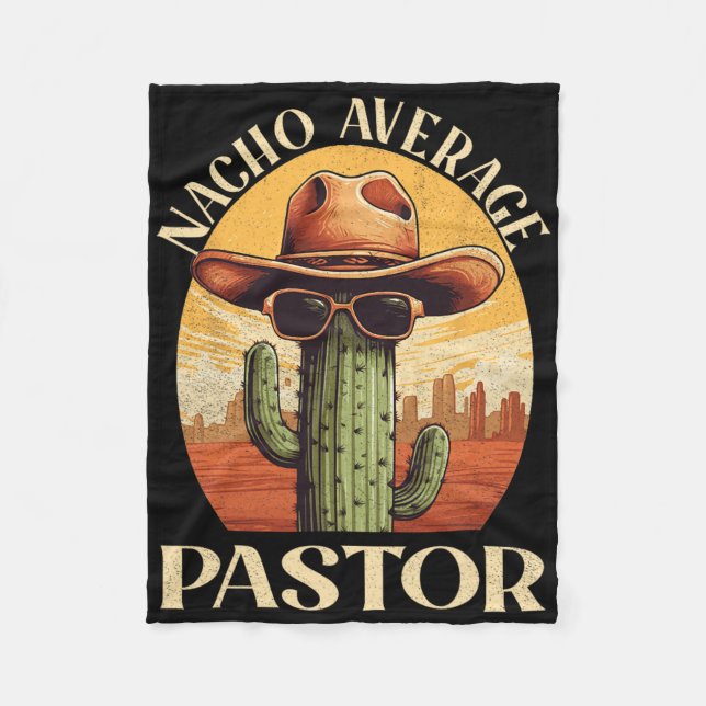 Couverture Polaire Nacho Pasteur moyen Cinco De Mayo Pères mexicains (Devant)