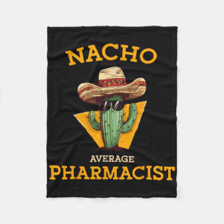 Couverture Polaire Nacho Pharmacien moyen Mexicain Cinco De Mayo Co.