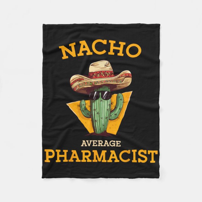 Couverture Polaire Nacho Pharmacien moyen Mexicain Cinco De Mayo Co. (Devant)