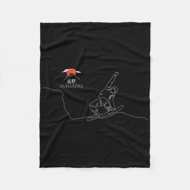 Couverture Polaire Nagano Snowboard  (Devant)