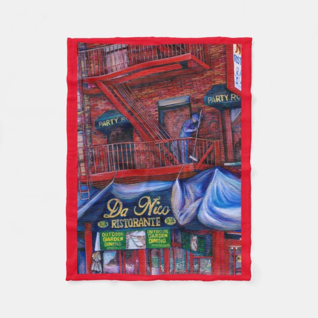 Couverture Polaire N'aimez-vous pas la peinture rouge ? (Devant)