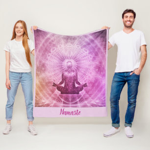 Couverture Polaire Namaste Citation Zen Yoga Conception de la médita