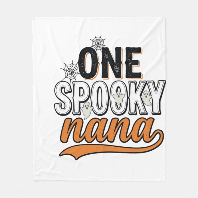 Couverture Polaire Nana fantôme Halloween épouvantable Création de T- (Devant)