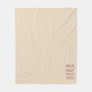 Couverture Polaire Nana & Me Cuddle Blanchet