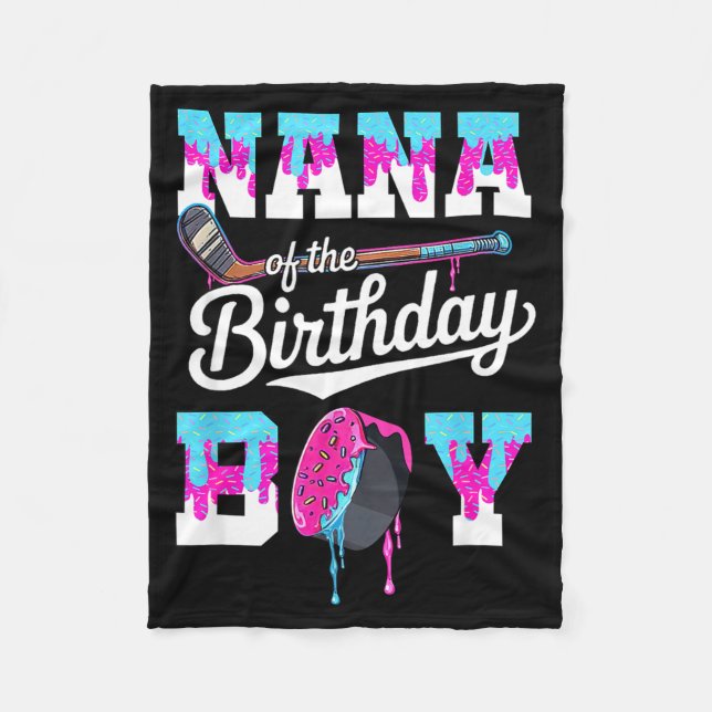 Couverture Polaire Nana Of The Birthday Boy Hockey Ice Cream Drip Fam (Devant)