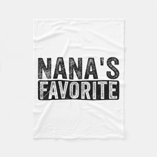 Couverture Polaire Nana’s Favorite Cute Family Granhild Quote Proud G (Devant)