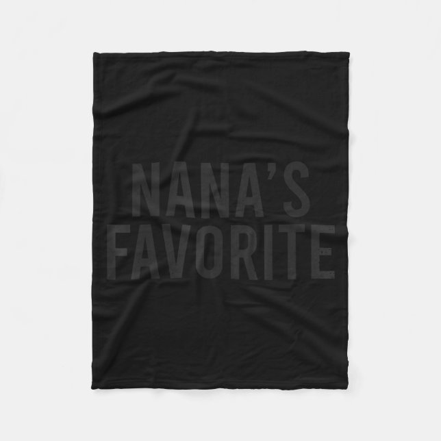 Couverture Polaire Nana's Favorite Family Baby Granhild Quote  (Devant)