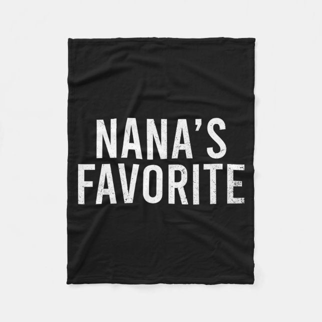 Couverture Polaire Nana's Favorite Family Baby Granhild Quote  (Devant)
