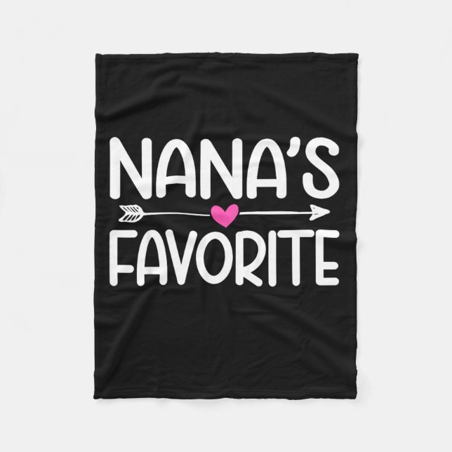 Couverture Polaire Nana's Favorite Granhild Quote Cute Granddaughter  (Devant)