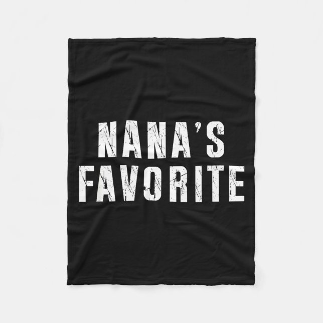 Couverture Polaire Nana's Favorite T Funny Grandma Grandparent Granhi (Devant)